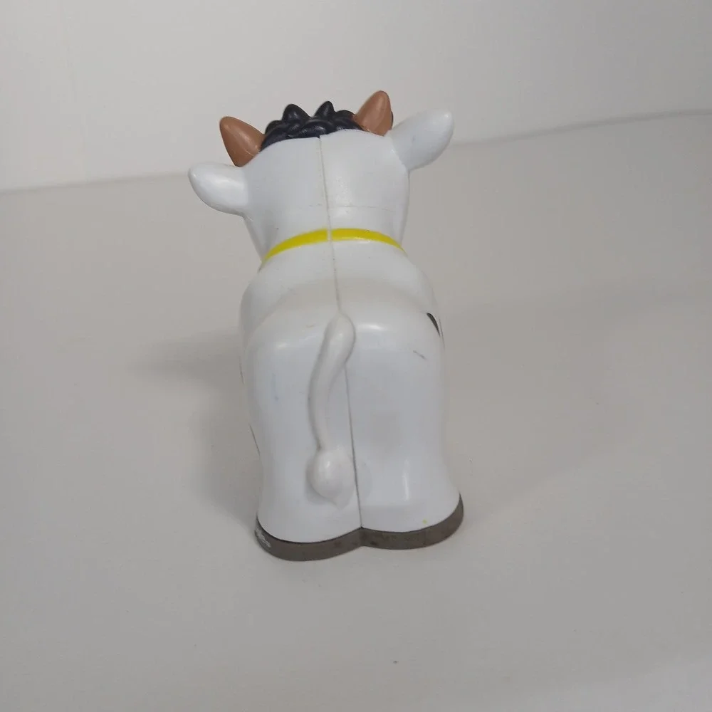 Fisher Price Little People Cow Chicken & Farmer - Farm Animal Lot Of 3